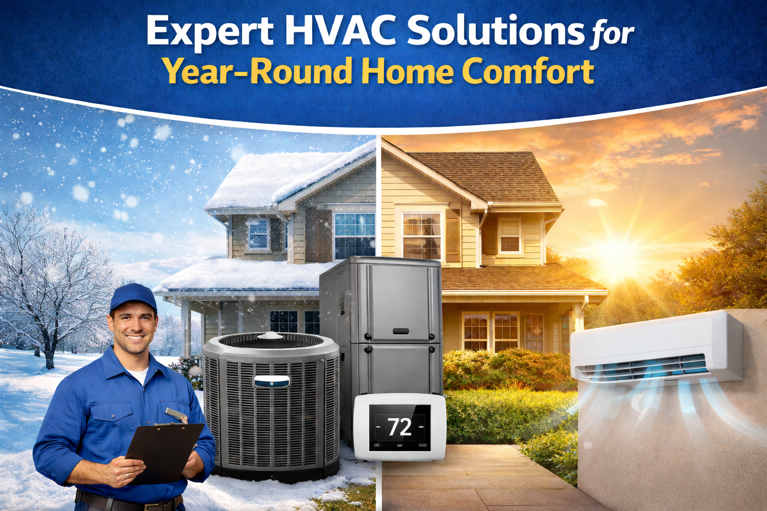 Expert HVAC Solutions for Year-Round Home Comfort