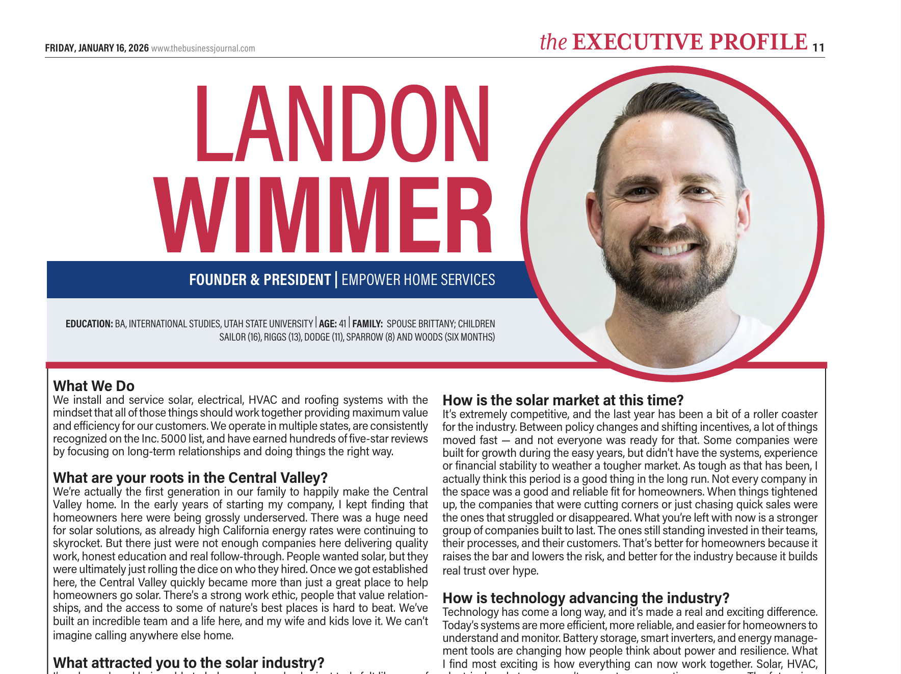 The Business Journal Profile